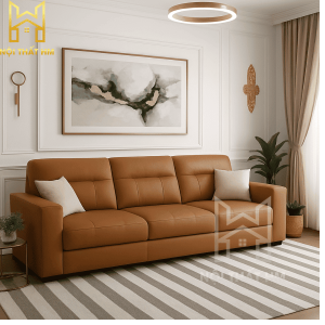 SOFA VĂNG DA TAY VUÔNG SFD16