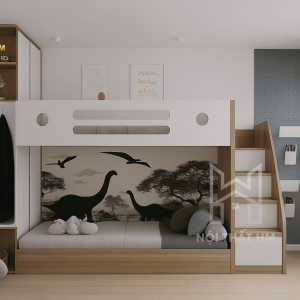 Giường tầng kèm tủ quần áo GT24