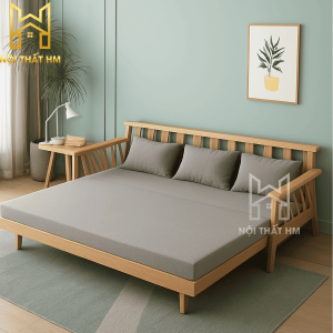 GHẾ SOFA KIÊM GIƯỜNG NGỦ GỖ SFG11