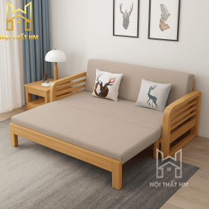 GHẾ SOFA GIƯỜNG GỖ KÉO SFG14