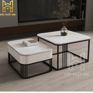 BÀN TRÀ VUÔNG ĐÔI CERAMIC BT14