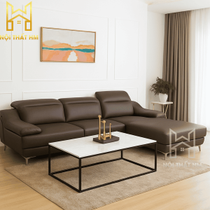 SOFA GÓC BỌC DA HIỆN ĐẠI SFD50