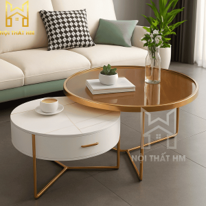 BÀN TRÀ TRÒN ĐÔI BT02