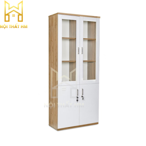 TỦ TÀI LIỆU GỖ 2 CÁNH CAO CẤP THS02