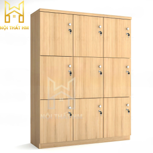 TỦ LOCKER GỖ 9 NGĂN CAO CẤP TL04