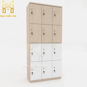 TỦ LOCKER GỖ 12 NGĂN TINH GỌN TL08