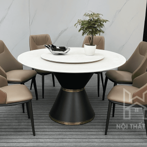 BỘ BÀN ĂN TRÒN XOAY BA09