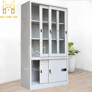 TỦ SẮT 2 CÁNH KÍNH CỬA LÙA TS08