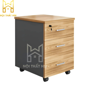 ỘC TỦ PHỤ 3 NGĂN VÂN GỖ PHA ĐEN HT05