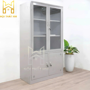 TỦ SẮT 2 CÁNH KÍNH MỞ CAO CẤP TS05